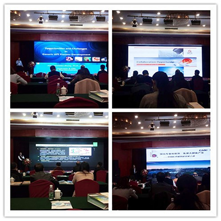 参会嘉宾在2016中国医药工业相助与开展论坛上揭晓主题演讲